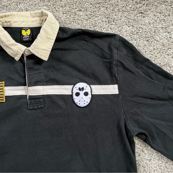 🔴Wu-Tang Shirt Size Large Ghostface Killah Polo Longsleeves Rare Mask Ironman - Picture 14 of 16